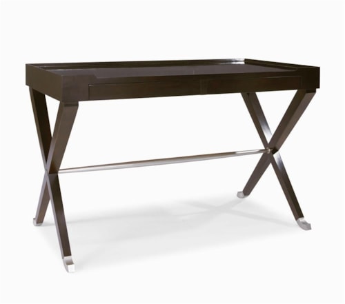 Contemporary Table Desk with X-Shaped Legs