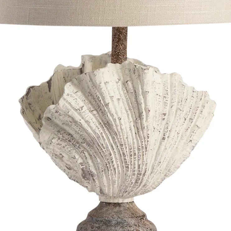 Coastal Shell Finial Table Lamp