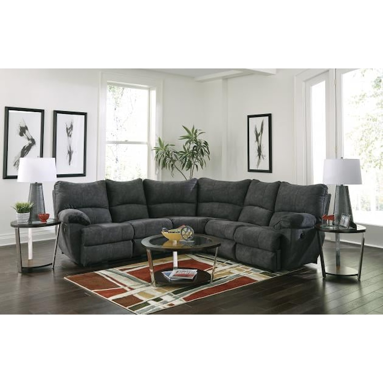 Catnapper 135 Shane Sectional L-Shaped Lay Flat Sectional