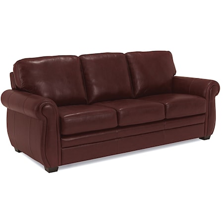 Traditional Sofa with Rolled Arms