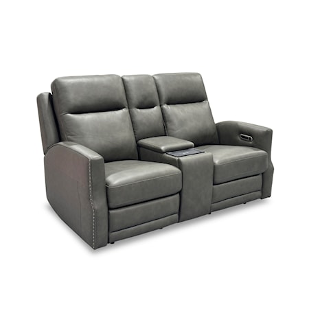 Reclining Loveseat with Storage Console