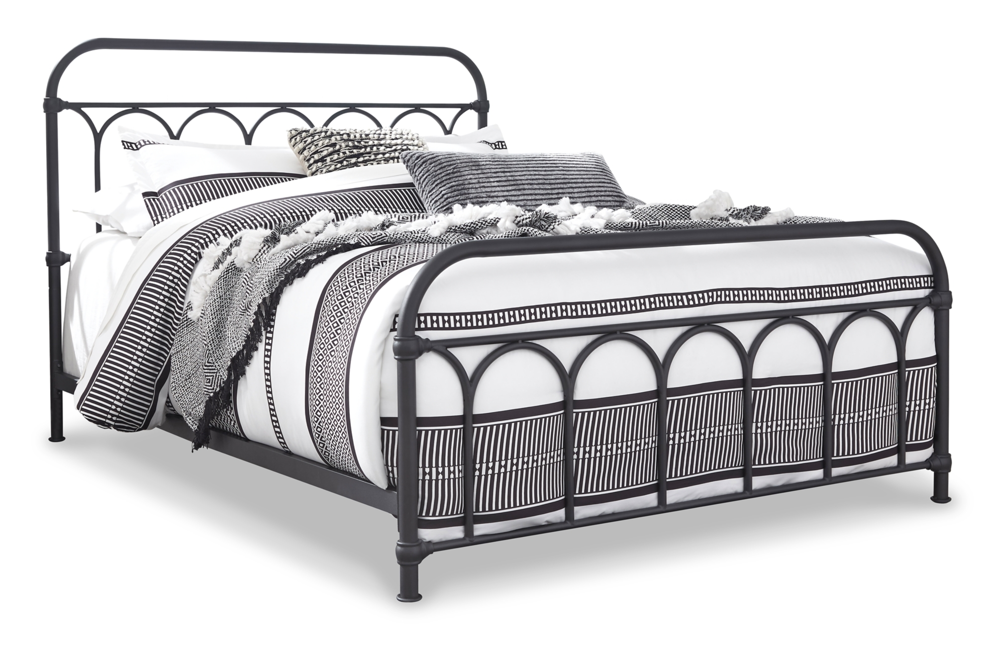 Signature Design by Ashley Nashburg Queen Metal Hdbd/Ftbd/Rails
