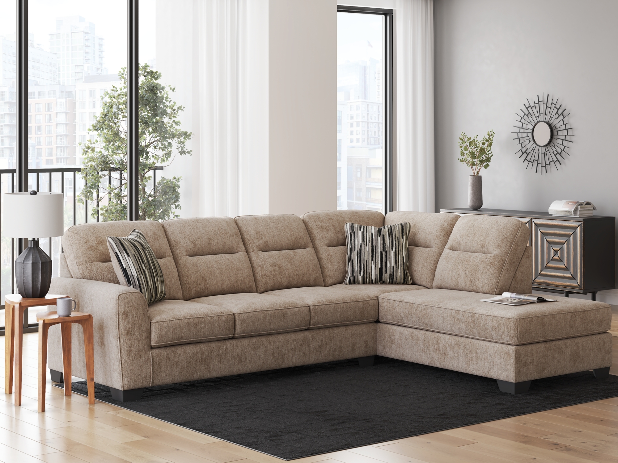 2-Piece Sectional With Chaise