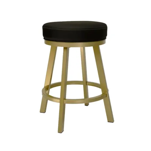 Miramar Flat Swivel Backless Counter Stool With Welt