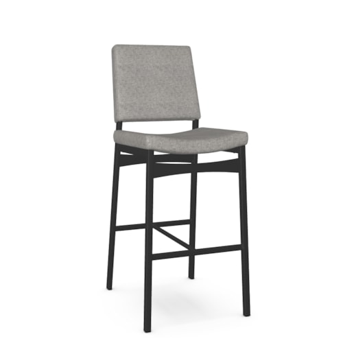 Contemporary Upholstered Bar Height Stool