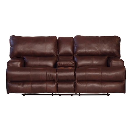 Lay Flat Reclining Console Loveseat