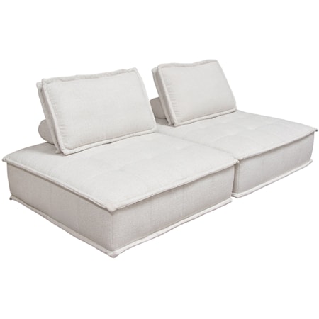 2-Piece Square Modular Lounger