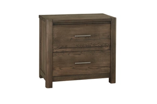 Transitional 2-Drawer Nightstand