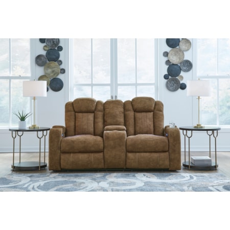 Pwr Rec Loveseat/con/adj Hdrst