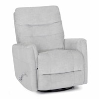 Swivel Gliding Recliner with Aluminum Handle