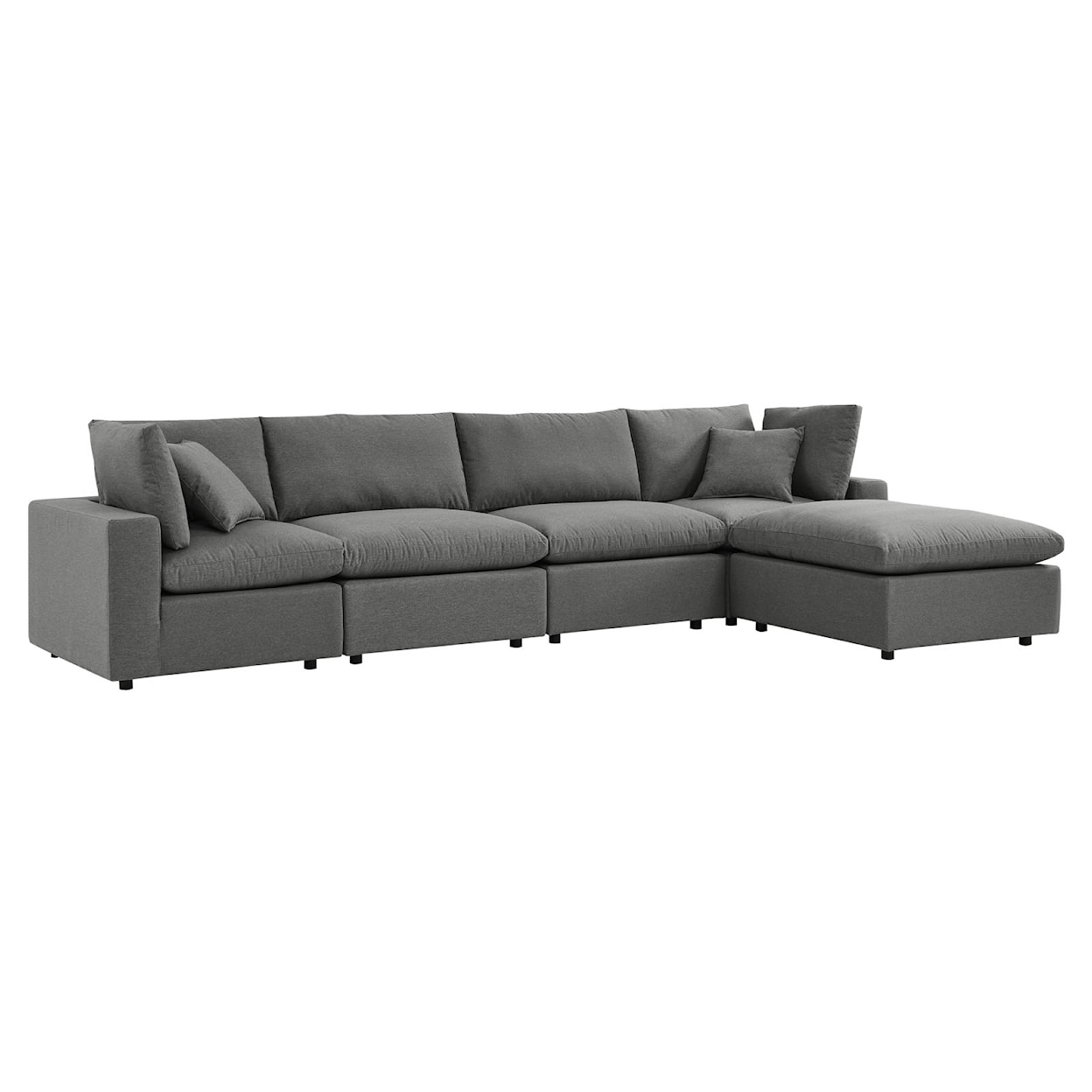 Modway Commix Outdoor 5-Piece Sectional Sofa