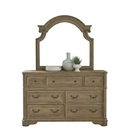 7-Drawer Dresser &amp; Mirror Set