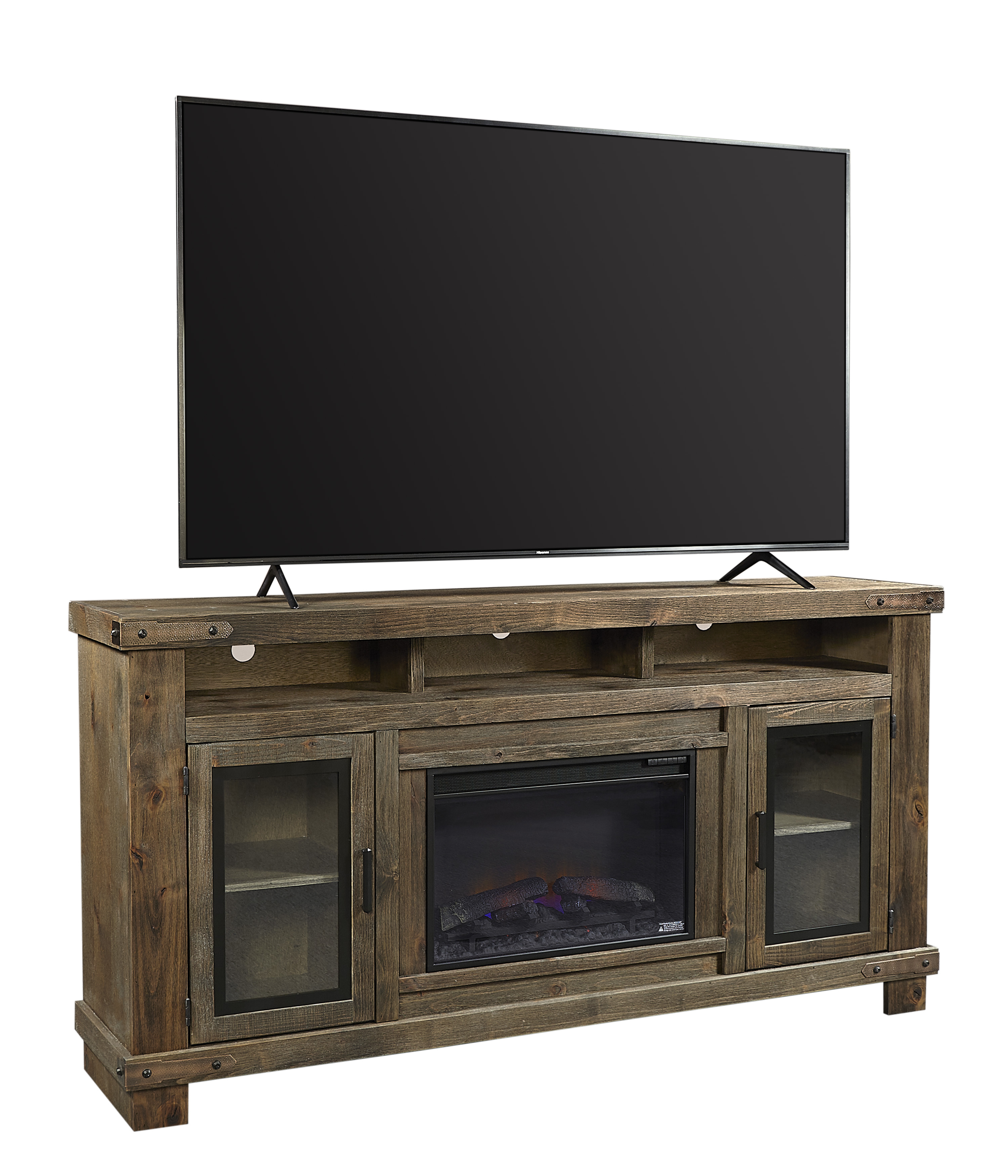 79" Highboy Fireplace TV Console