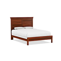 Traditional Queen Panel Bed W/Low Footboard