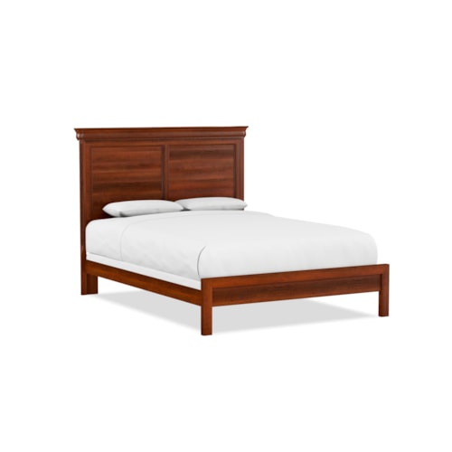 Traditional Queen Panel Bed W/Low Footboard