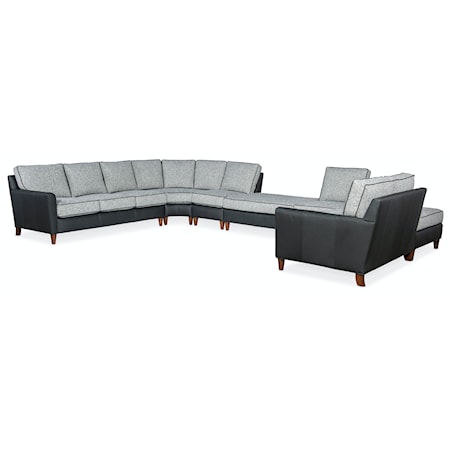 7-Seat Sectional Sofa w/ 2 Ottomans