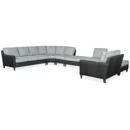 7-Seat Sectional Sofa w/ 2 Ottomans