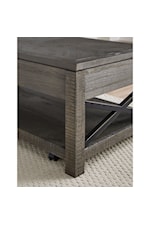 Steve Silver Dexter Rustic Lift-Top Cocktail Table with Casters