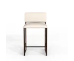 Wesley Allen FRANKLIN Non-Swivel With Back Counter Stool