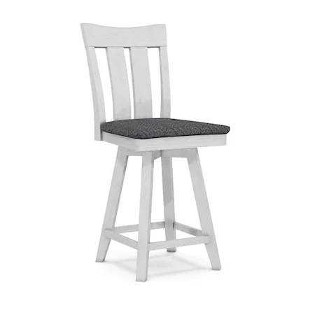 Transitional 24" Ava Swivel Counter Stool