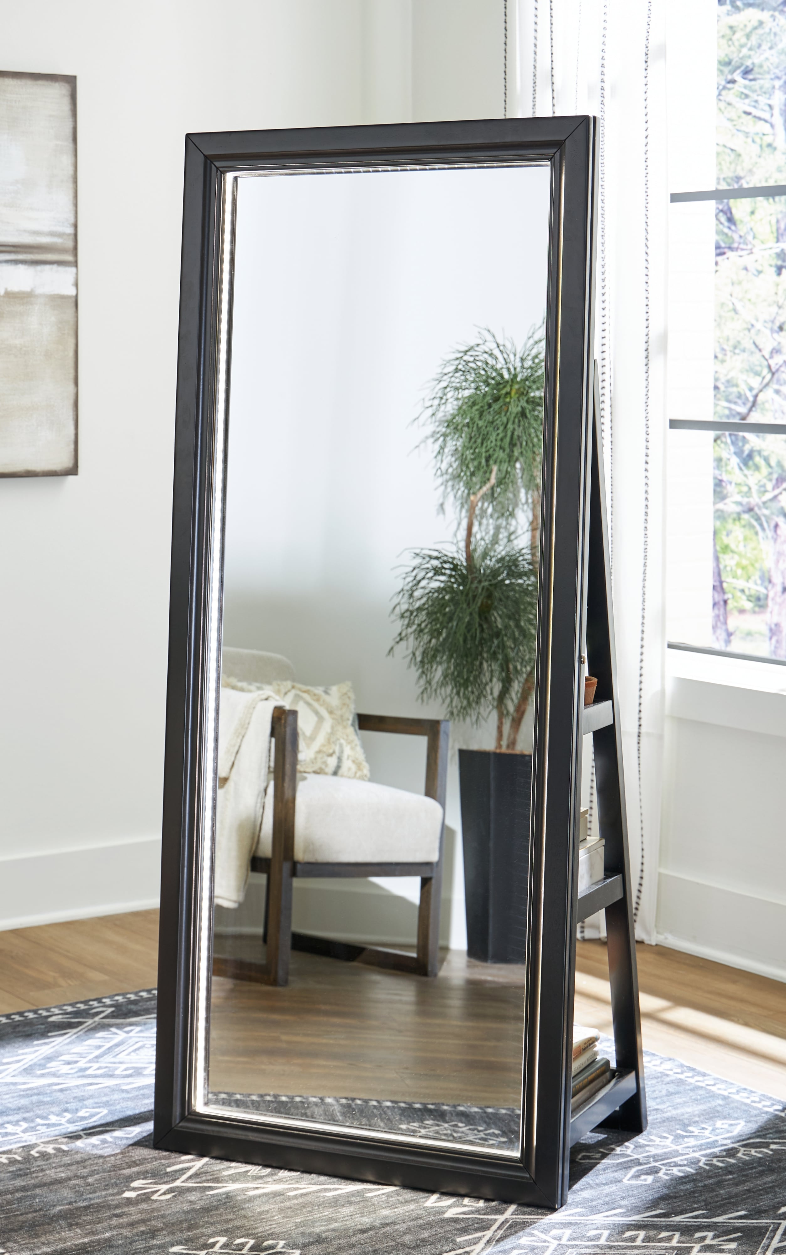 Floor Standing Mirror With Storage