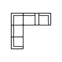 L-Shape Sectional w/ Console