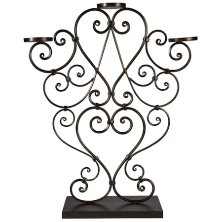 Didier Antique Gold Finish Candle Holder