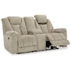 Ashley Furniture Signature Design Hindmarsh Power Reclining Loveseat With Console