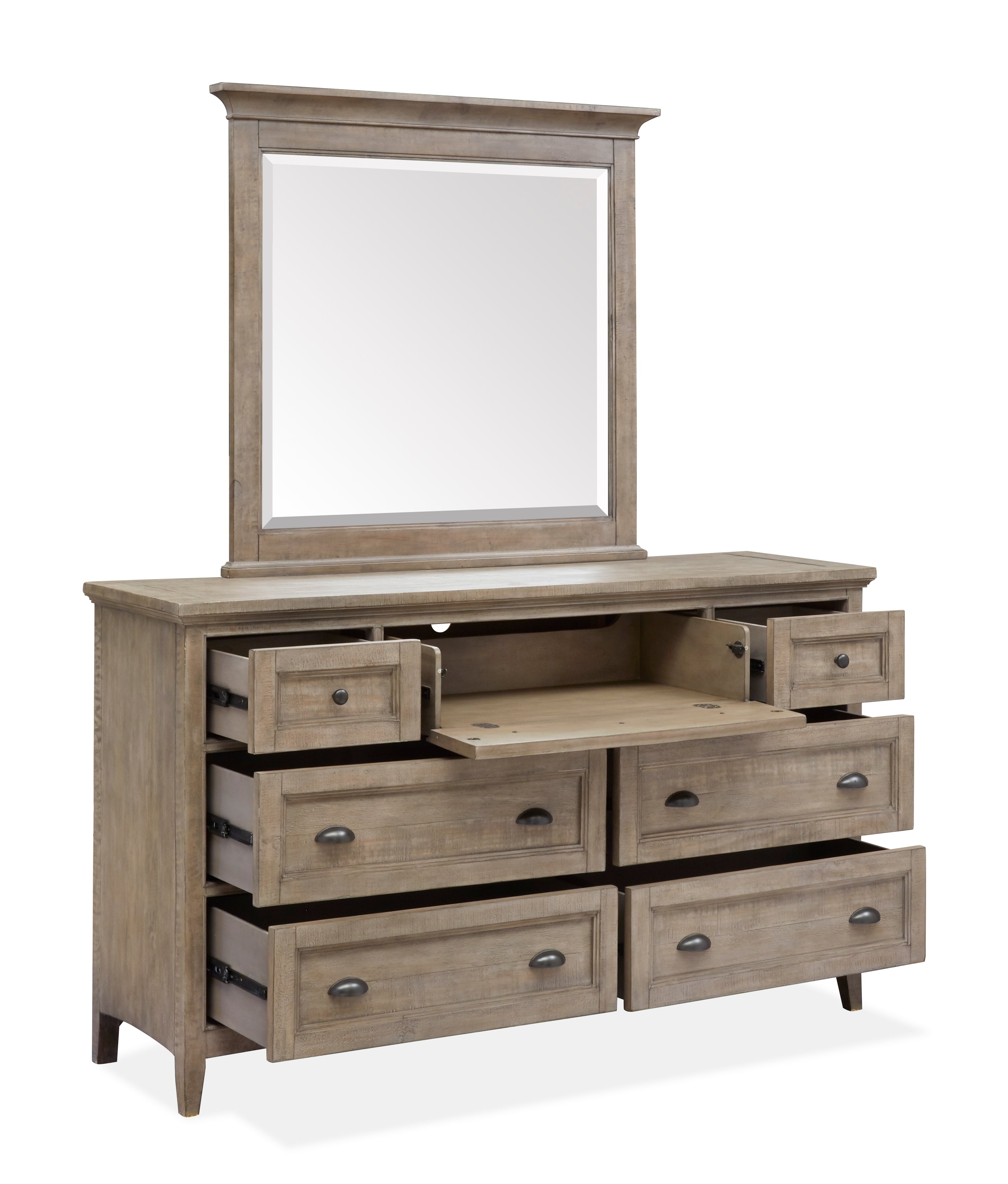 Drawer Dresser Mirror Set