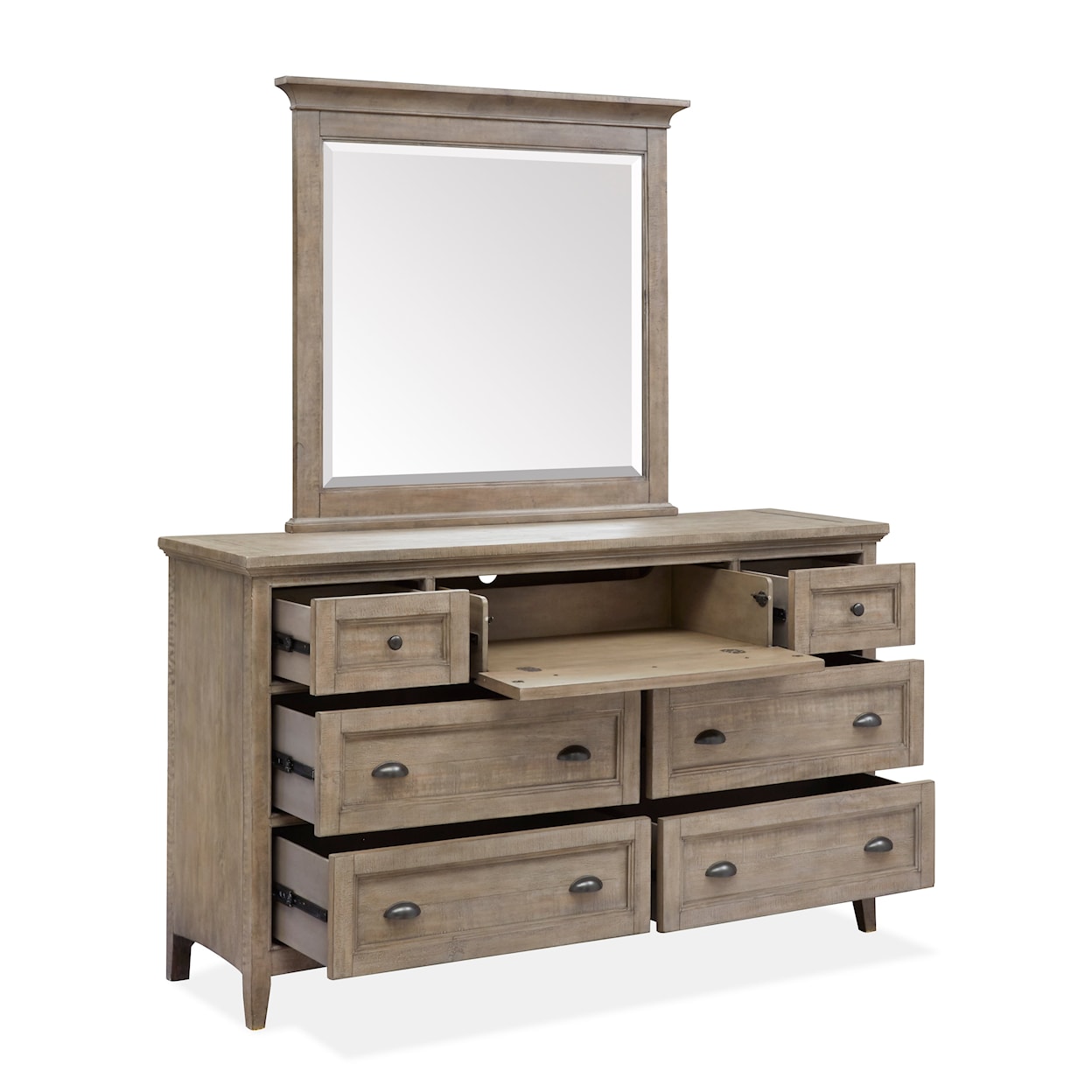 Magnussen Home Paxton Place Bedroom Drawer Dresser Mirror Set