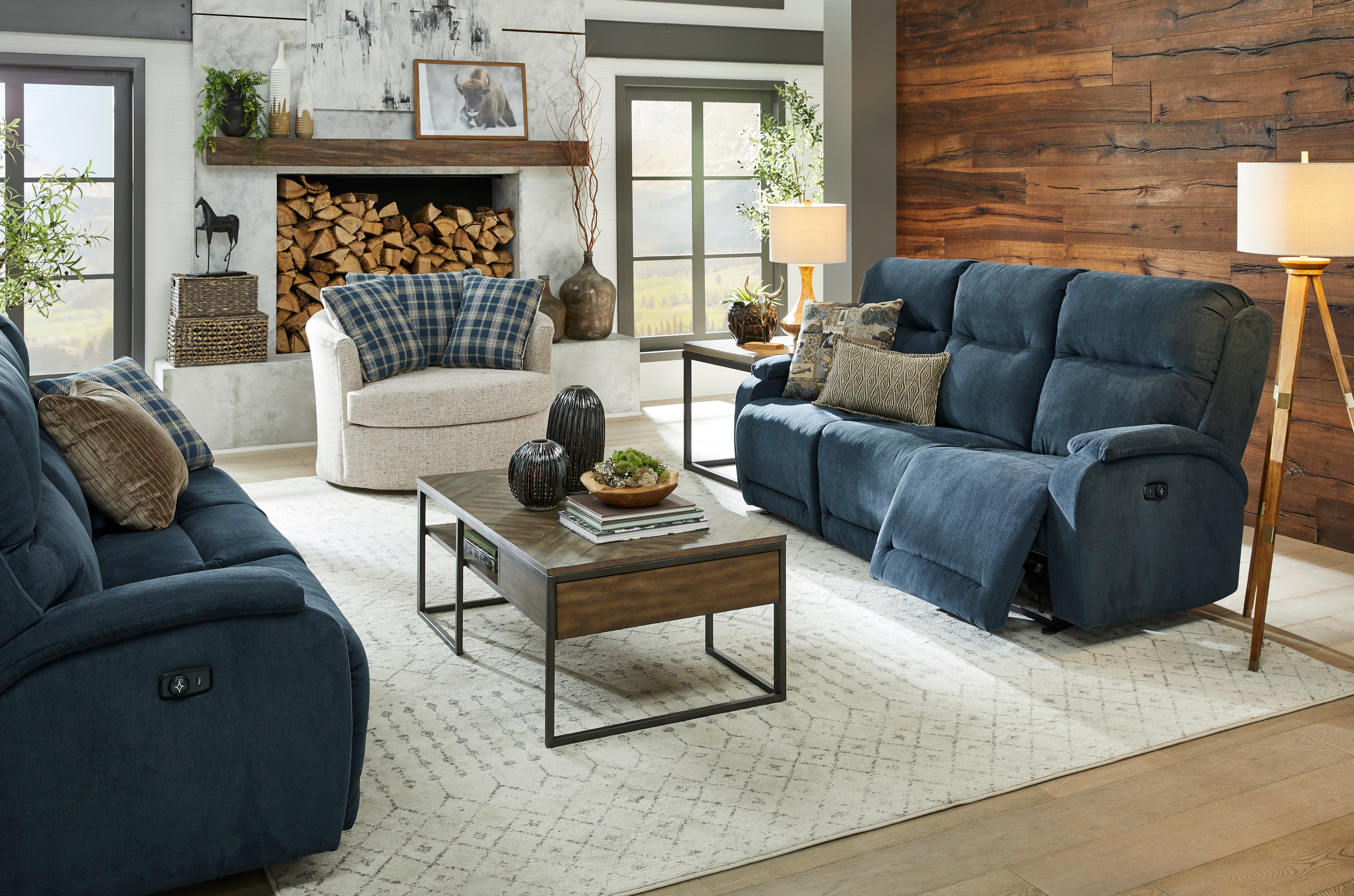 Best Home Furnishings Field & Stream Power Reclining Wall-Safe Sofa