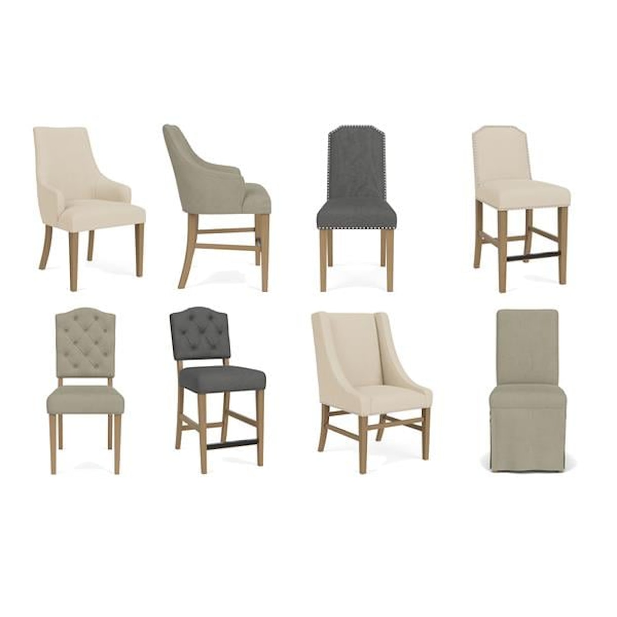 Riverside Furniture Mix-N-Match Chairs Upholstered Skirted Side Chair