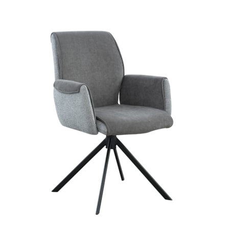 Grey Swivel Dining chair