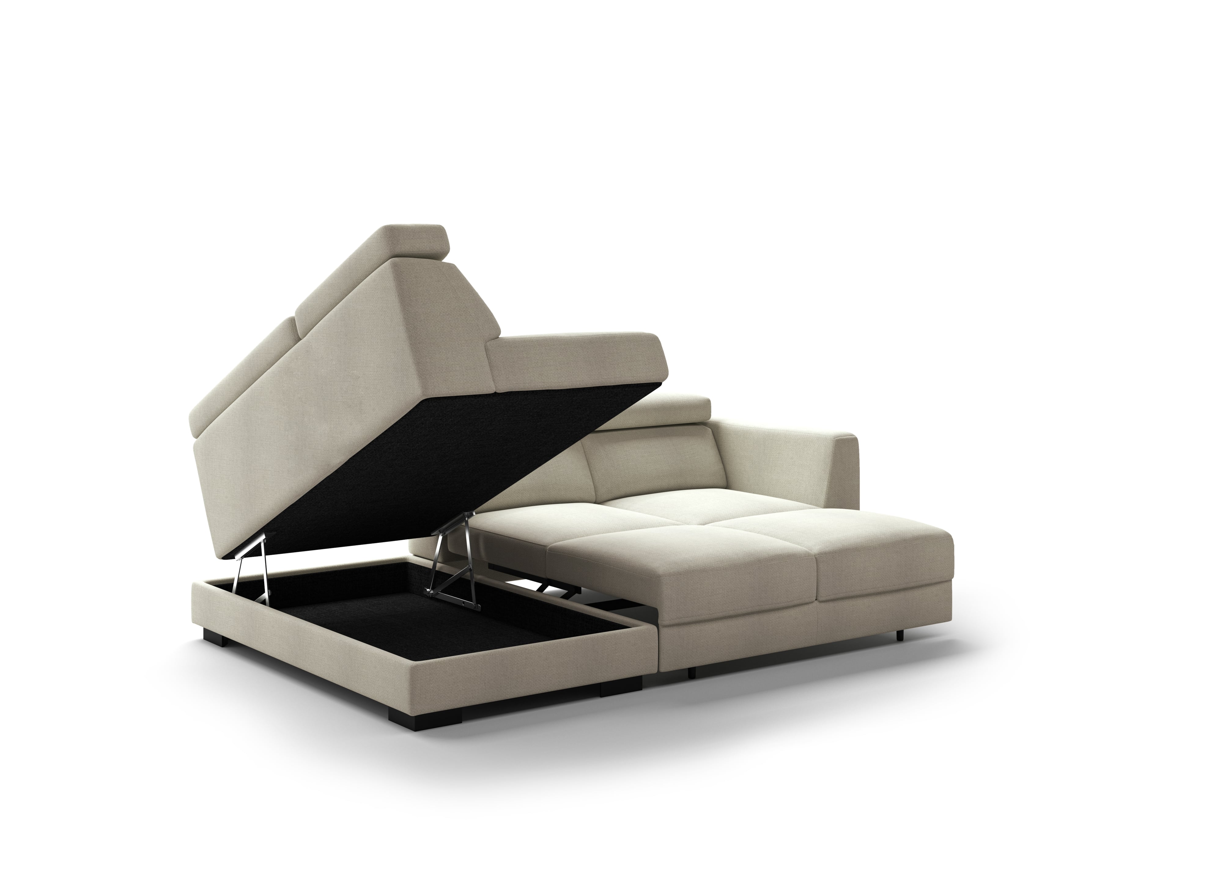 Luonto Halti LAF Chaise + RAF Loveseat Sleeper Sectional
