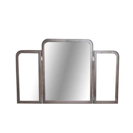 5-Drawer Vanity with Tri-Fold Mirror