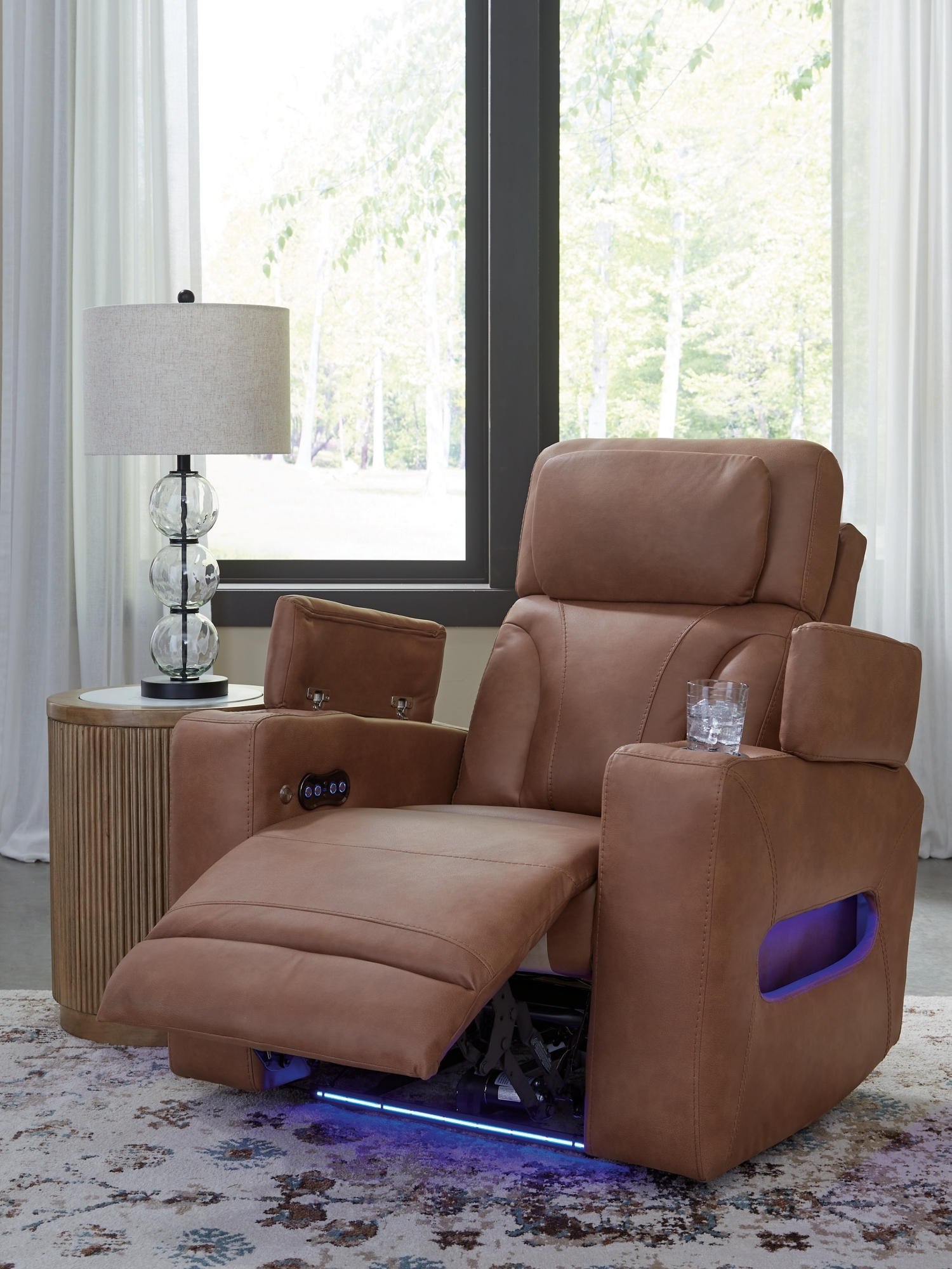 Signature Design by Ashley Clean-Slate Pwr Recliner/Adj Headrest