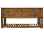 Direct Design Company Parota 6-Drawer Sofa Table
