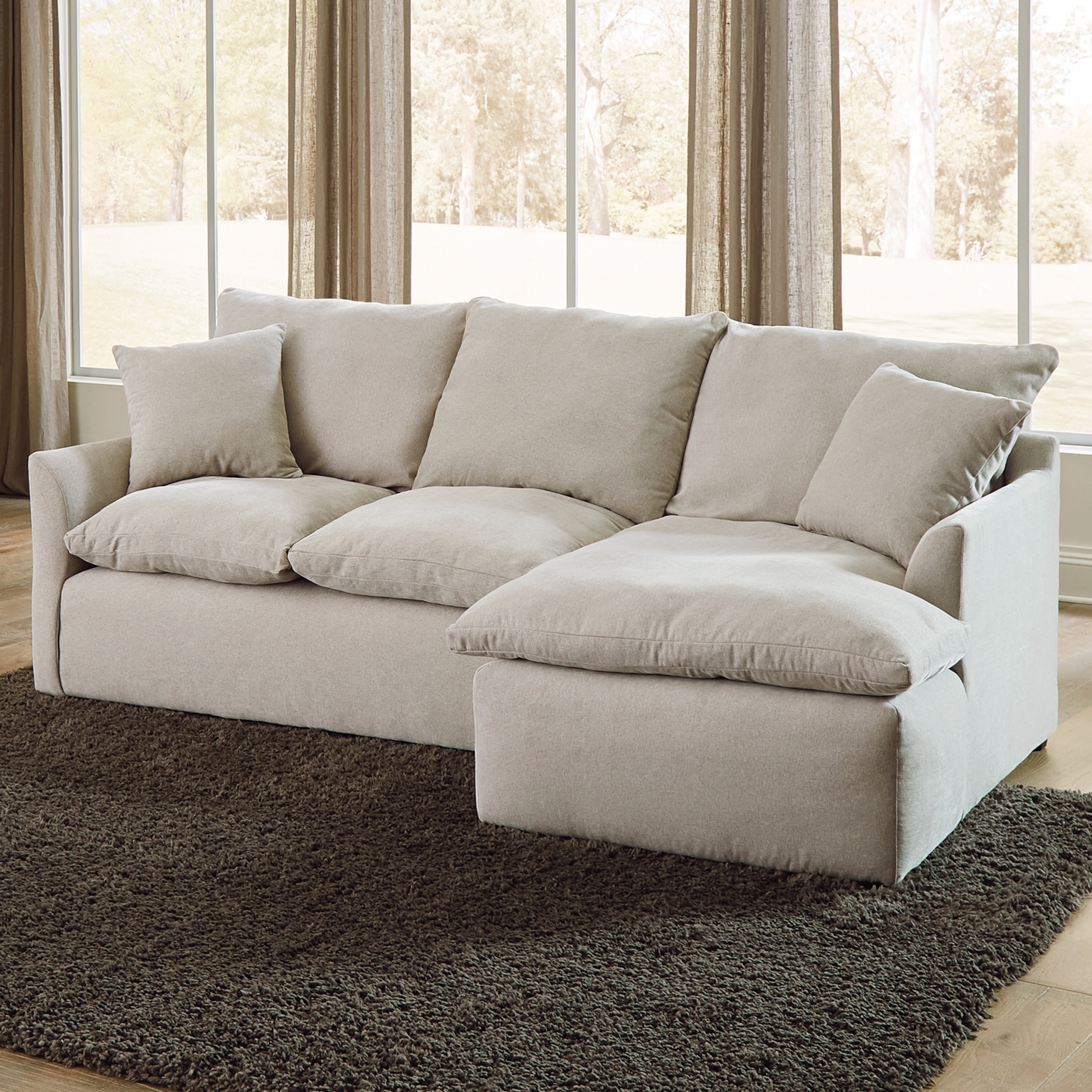 2-Piece Sectional Sofa with Chaise