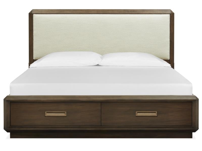 Magnussen Home Nouvel Bedroom B532255A Contemporary Queen Storage Bed