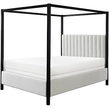 Contemporary Queen Canopy Bed