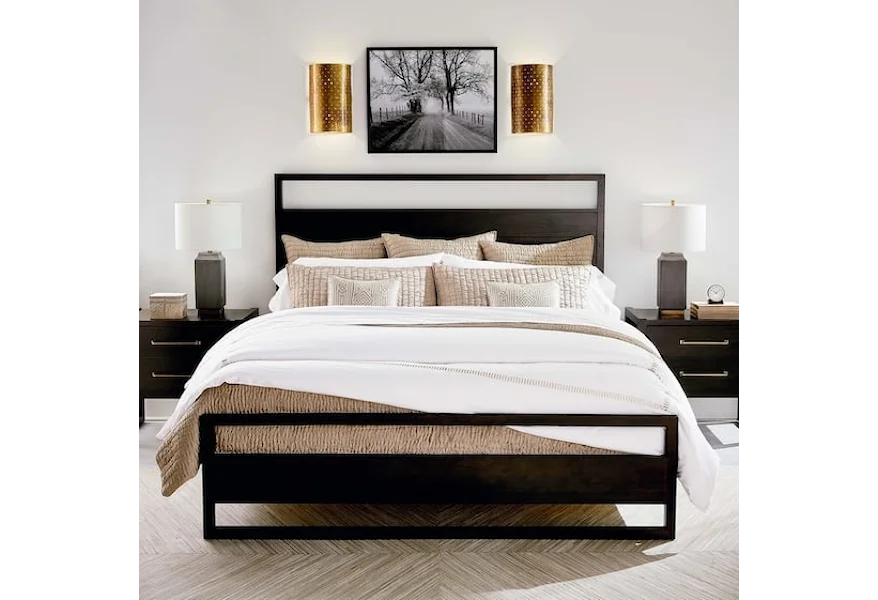 Braddock King Panel Bed by Bassett at VanDrie Home Furnishings