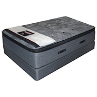 King 16" Independent Coil Pillow Top Mattress and Eco-Wood Foundation