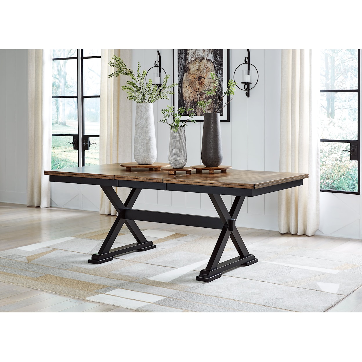 Signature Design by Ashley Furniture Wildenauer Rectangular Dining Room Extension Table