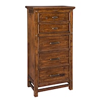 Rustic 5-Drawer Lingerie Chest