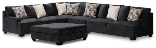 4-Piece Sectional With Ottoman