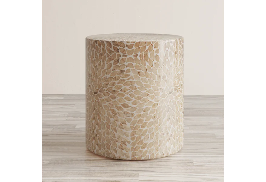Global Archive Round Capiz Accent Table by Jofran at Stoney Creek Furniture 