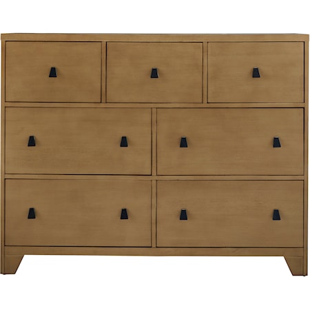 Transitional 7-Drawer Dresser