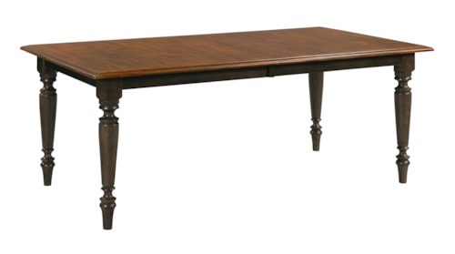 Traditional Rectangular Dining table with Leaf