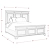 Elements International Calloway King Headboard and Footboard Bed