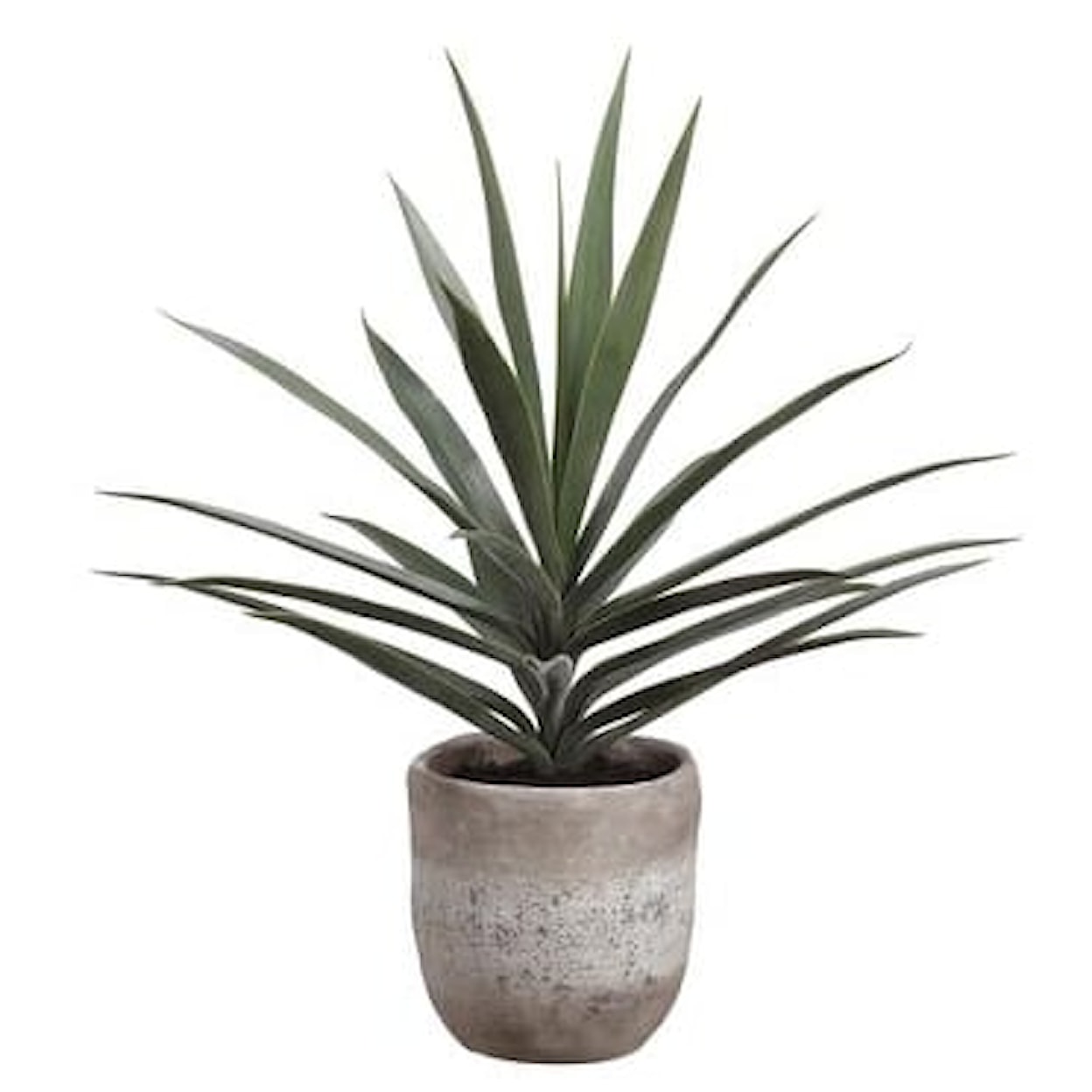 Allstate Floral Parade 31" YUCCA PLANT IN CEMENT PLANTER